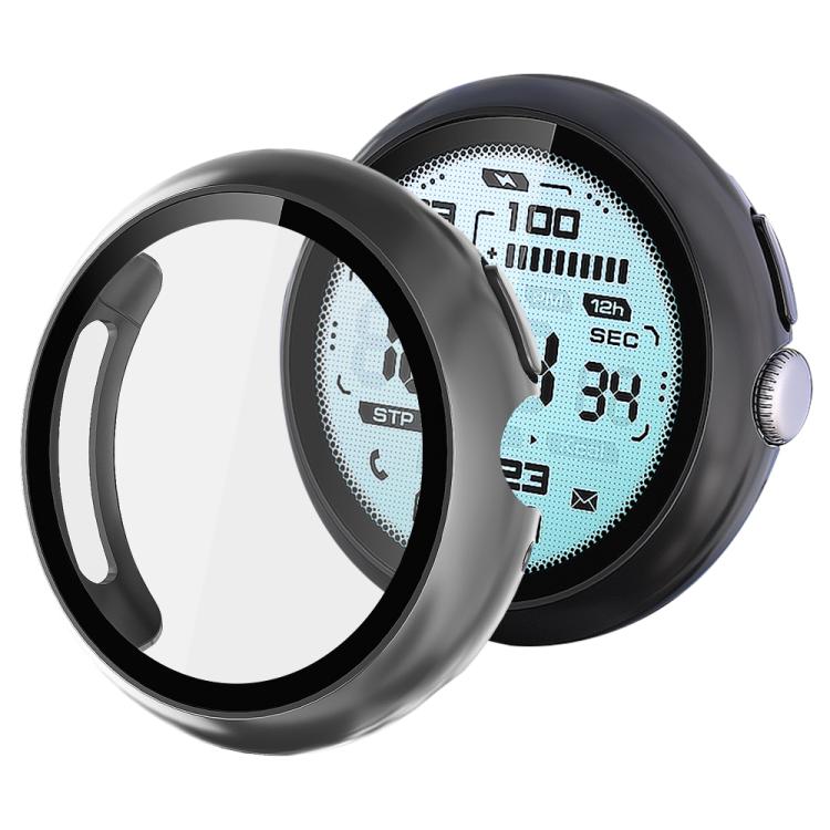 xDfind Tempered Film Integrated Oil Spraying PC Watch Protective Cover, For Google Pixel Watch 4 / 3 45mm, For Google Pixel Watch 4 / 3 / 2 / 1 41mm