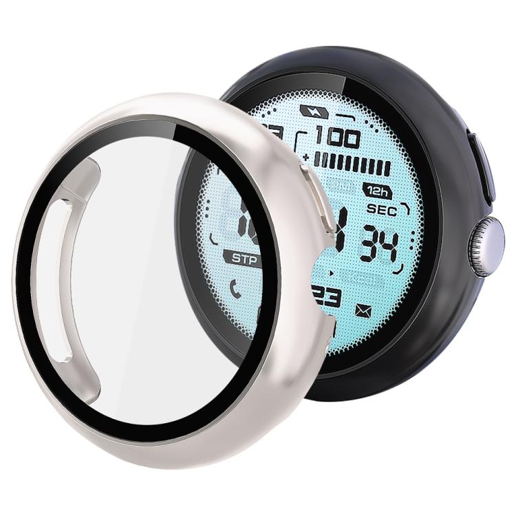 xDfind Tempered Film Integrated Oil Spraying PC Watch Protective Cover, For Google Pixel Watch 4 / 3 45mm, For Google Pixel Watch 4 / 3 / 2 / 1 41mm