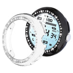 غطاء ساعة xDfind بتصميم ماسي مجوف صف واحد من PC، لساعات Google Pixel Watch 4 / 3 مقاس 45 مم، وللساعات 4 / 3 / 2 / 1 مقاس 41 مم