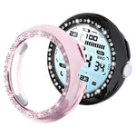 غطاء ساعة xDfind بتصميم ماسي مجوف صف واحد من PC، لساعات Google Pixel Watch 4 / 3 مقاس 45 مم، وللساعات 4 / 3 / 2 / 1 مقاس 41 مم