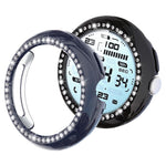 غطاء ساعة xDfind بتصميم ماسي مجوف صف واحد من PC، لساعات Google Pixel Watch 4 / 3 مقاس 45 مم، وللساعات 4 / 3 / 2 / 1 مقاس 41 مم