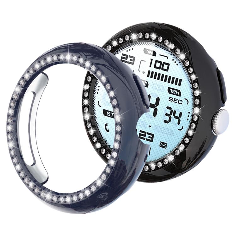 غطاء ساعة xDfind بتصميم ماسي مجوف صف واحد من PC، لساعات Google Pixel Watch 4 / 3 مقاس 45 مم، وللساعات 4 / 3 / 2 / 1 مقاس 41 مم