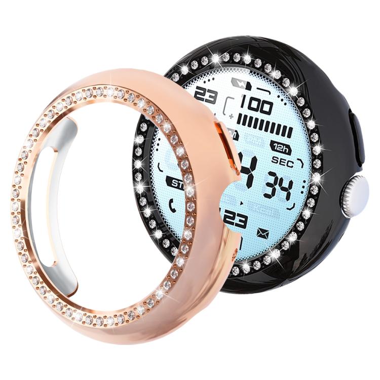 غطاء ساعة xDfind بتصميم ماسي مجوف صف واحد من PC، لساعات Google Pixel Watch 4 / 3 مقاس 45 مم، وللساعات 4 / 3 / 2 / 1 مقاس 41 مم