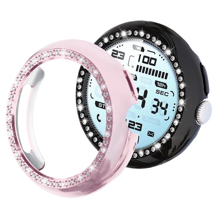 غطاء ساعة xDfind بتصميم ماسي مجوف صف واحد من PC، لساعات Google Pixel Watch 4 / 3 مقاس 45 مم، وللساعات 4 / 3 / 2 / 1 مقاس 41 مم
