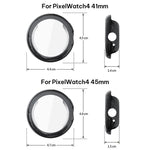 xDfind Tempered Film Integrated TPU Watch Cover, For Google Pixel Watch 4 / 3 45mm, For Google Pixel Watch 4 / 3 / 2 / 1 41mm