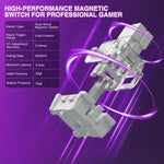 AULA WIN68HE Standard Version 68 Keys RGB Wired Keyboard, WIN68HE Black Grey Wood Magnetic Axis