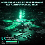 AULA WIN68HE Standard Version 68 Keys RGB Wired Keyboard, WIN68HE Side Printed White Grey Wood Magnetic Axis