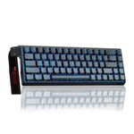 AULA WIN68HE Standard Version 68 Keys RGB Wired Keyboard, WIN68HE Black Contour Lines Grey Wood Magnetic Axis