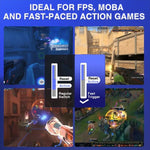 AULA WIN68HE Standard Version 68 Keys RGB Wired Keyboard, WIN68HE Black Contour Lines Grey Wood Magnetic Axis