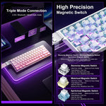 AULA MINI60 HE Pro 61 Keys RGB Wireless Game Mechanical Keyboard