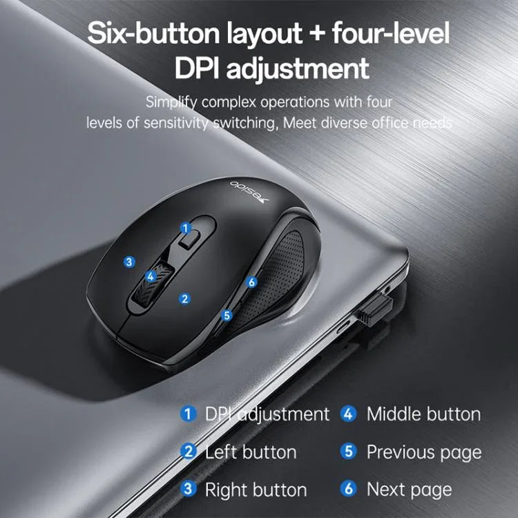 Yesido KB45 2.4G Business Wireless Mouse
