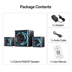 Yesido YSW41 40W 2.1 Channel System Colorful RGB Bluetooth Speaker Subwoofer, YSW41