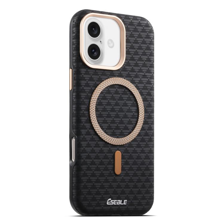 غطاء هاتف معدني مغناطيسي ESEBLE L3 بدرع مثلثي للعدسة، لهواتف iPhone 17، iPhone 16 Pro Max، iPhone 16 Pro، iPhone 16، iPhone 15 Pro Max، iPhone 15 Pro، iPhone 15، iPhone 14 / 13، iPhone 14 Pro، iPhone 14 Pro Max
