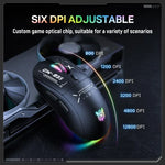 ONIKUMA CW935 12800DPI 2.4GHz + BT + Wired Tri-mode RGB Wireless Mouse, CW935