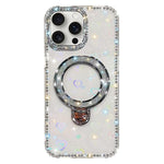 Rhinestone Glitter Kickstand Dual-side IMD Phone Case, For iPhone 15 Pro Max, For iPhone 15 Pro, For iPhone 15, For iPhone 14, For iPhone 14 Pro, For iPhone 14 Pro Max, For iPhone 13 Pro Max, For iPhone 13 Pro