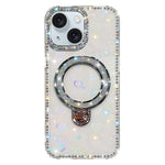 Rhinestone Glitter Kickstand Dual-side IMD Phone Case, For iPhone 15 Pro Max, For iPhone 15 Pro, For iPhone 15, For iPhone 14, For iPhone 14 Pro, For iPhone 14 Pro Max, For iPhone 13 Pro Max, For iPhone 13 Pro