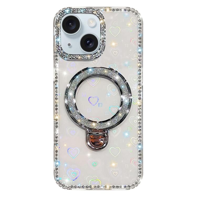 Rhinestone Glitter Kickstand Dual-side IMD Phone Case, For iPhone 15 Pro Max, For iPhone 15 Pro, For iPhone 15, For iPhone 14, For iPhone 14 Pro, For iPhone 14 Pro Max, For iPhone 13 Pro Max, For iPhone 13 Pro