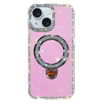 Rhinestone Glitter Kickstand Dual-side IMD Phone Case, For iPhone 15 Pro Max, For iPhone 15 Pro, For iPhone 15, For iPhone 14, For iPhone 14 Pro, For iPhone 14 Pro Max, For iPhone 13 Pro Max, For iPhone 13 Pro