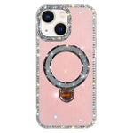 Rhinestone Glitter Kickstand Dual-side IMD Phone Case, For iPhone 15 Pro Max, For iPhone 15 Pro, For iPhone 15, For iPhone 14, For iPhone 14 Pro, For iPhone 14 Pro Max, For iPhone 13 Pro Max, For iPhone 13 Pro