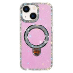 Rhinestone Glitter Kickstand Dual-side IMD Phone Case, For iPhone 15 Pro Max, For iPhone 15 Pro, For iPhone 15, For iPhone 14, For iPhone 14 Pro, For iPhone 14 Pro Max, For iPhone 13 Pro Max, For iPhone 13 Pro