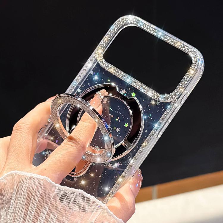 Rhinestone Glitter Kickstand Dual-side IMD Phone Case, For iPhone 15 Pro Max, For iPhone 15 Pro, For iPhone 15, For iPhone 14, For iPhone 14 Pro, For iPhone 14 Pro Max, For iPhone 13 Pro Max, For iPhone 13 Pro