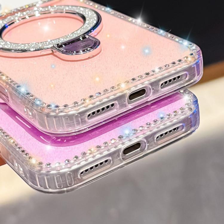 Rhinestone Glitter Kickstand Dual-side IMD Phone Case, For iPhone 15 Pro Max, For iPhone 15 Pro, For iPhone 15, For iPhone 14, For iPhone 14 Pro, For iPhone 14 Pro Max, For iPhone 13 Pro Max, For iPhone 13 Pro
