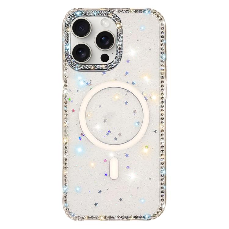 Rhinestone Dual-side IMD PC Hybrid TPU Magnetic Phone Case, For iPhone 15 Pro Max, For iPhone 15 Pro, For iPhone 15, For iPhone 14, For iPhone 14 Pro, For iPhone 14 Pro Max, For iPhone 13 Pro Max, For iPhone 13 Pro