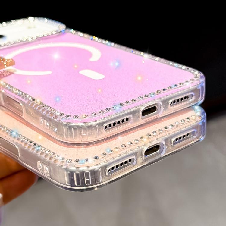 Rhinestone Dual-side IMD PC Hybrid TPU Magnetic Phone Case, For iPhone 15 Pro Max, For iPhone 15 Pro, For iPhone 15, For iPhone 14, For iPhone 14 Pro, For iPhone 14 Pro Max, For iPhone 13 Pro Max, For iPhone 13 Pro