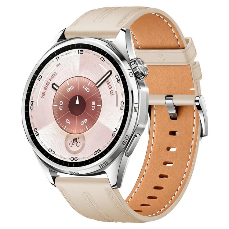 xDfind Composite Cowhide Texture Vegan Leather Watch Band, 18mm For Huawei Watch GT 6 41mm, 20mm, 22mm