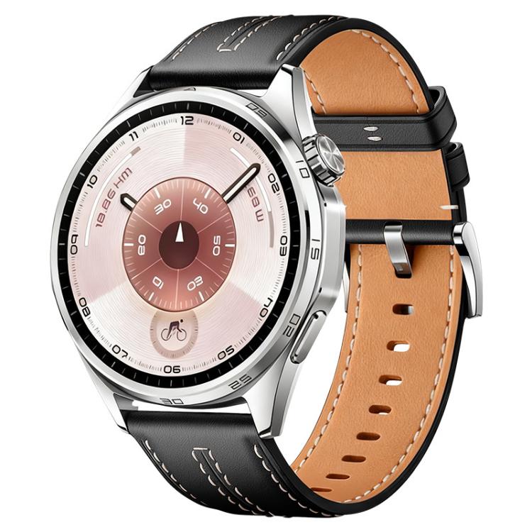 xDfind Composite Cowhide Texture Vegan Leather Watch Band, 18mm For Huawei Watch GT 6 41mm, 20mm, 22mm