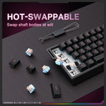 ONIKUMA MT603 68 Keys RGB Tri-mode Magnetic Switch Gaming Keyboard, MT603