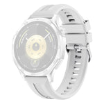 xDfind Silver Buckle Solid Color Silicone Watch Band, For Huawei Watch GT 6 / 5 46mm