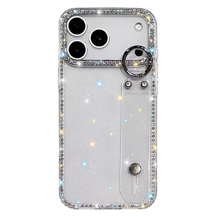 غطاء هاتف مع حامل سوار لامع من حجر الراين، لهواتف iPhone 17 Pro، iPhone 17، iPhone Air، iPhone 16 Pro Max، iPhone 16 Pro، iPhone 16 Plus، iPhone 16، iPhone 15 Pro Max