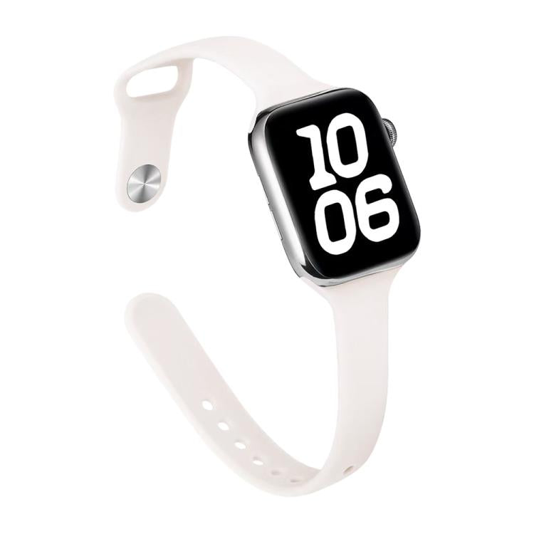 xDfind Small Waist Reverse Buckle Silicone Watch Band, For Apple Watch 38 / 40 / 41 / S11 42mm