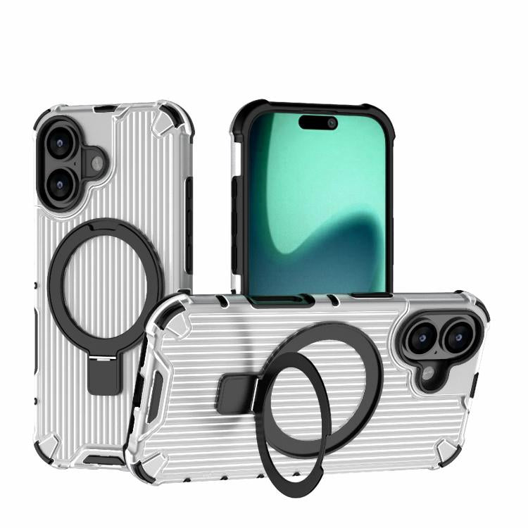 غطاء هاتف مقاوم للصدمات مع حامل شبكي، لهواتف iPhone 17 Pro Max، iPhone 17 Pro، iPhone 17، iPhone Air