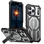 Hidden Metal Holder Magnetic Shockproof Phone Case, For iPhone 17 Pro Max, For iPhone 17 Pro, For iPhone 17, For iPhone Air, For iPhone 16 Pro Max, For iPhone 16 Pro, For iPhone 16 Plus, For iPhone 16