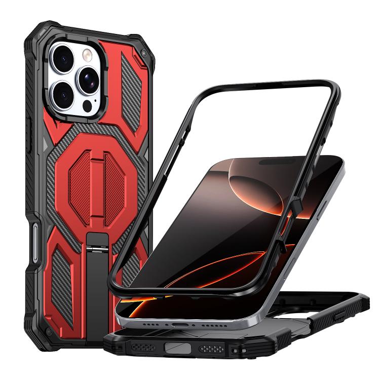 Hidden Metal Holder Magnetic Shockproof Phone Case, For iPhone 17 Pro Max, For iPhone 17 Pro, For iPhone 17, For iPhone Air, For iPhone 16 Pro Max, For iPhone 16 Pro, For iPhone 16 Plus, For iPhone 16
