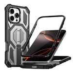 Hidden Metal Holder Magnetic Shockproof Phone Case, For iPhone 17 Pro Max, For iPhone 17 Pro, For iPhone 17, For iPhone Air, For iPhone 16 Pro Max, For iPhone 16 Pro, For iPhone 16 Plus, For iPhone 16