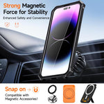 Hidden Metal Holder Magnetic Shockproof Phone Case, For iPhone 13 Pro Max, For iPhone 13 Pro