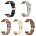 xDfind Rose Gold Buckle Black Shark Fine Grain Vegan Leather Watch Band, For Huawei Watch Fit4 Pro / Fit4 / Fit3