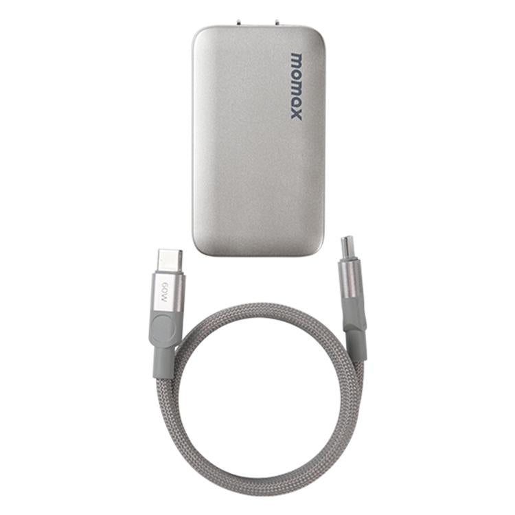 مجموعة شاحن سريع MOMAX UM79 Ultra 45W بمدخل واحد ومنفذين GaN، قابس أمريكي