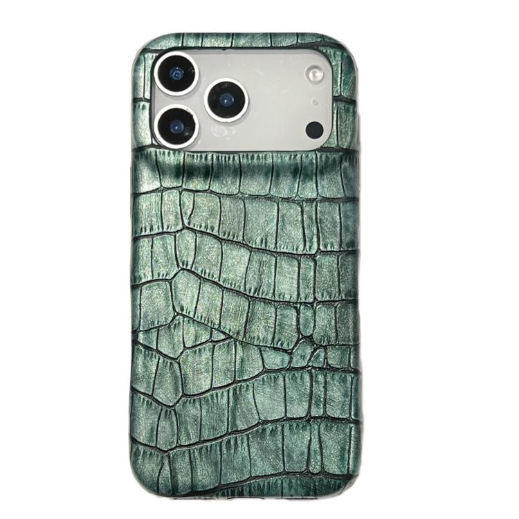 Vintage Crocodile Texture Shockproof Vegan Leather Phone Case, For iPhone 17 Pro Max, For iPhone 17 Pro