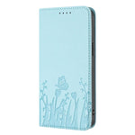 Tulips Butterfly Pattern Magnetic Vegan Leather Phone Case, For iPhone 14 Pro Max, For iPhone SE 2022 / SE 2020 / 7 / 8, For iPhone 13 Pro Max, For iPhone 13 Pro