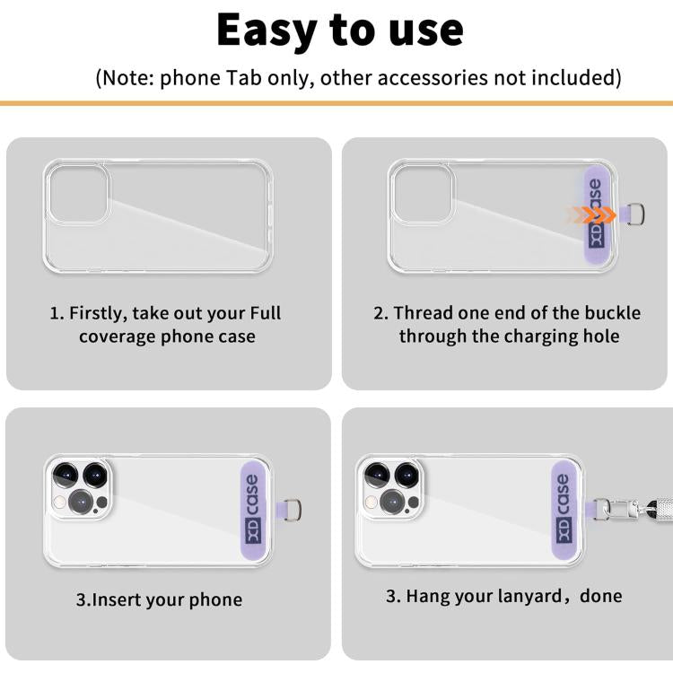 XDcase 5 قطع لاصق حزام هاتف موصل رقعة حزام الهاتف المحمول