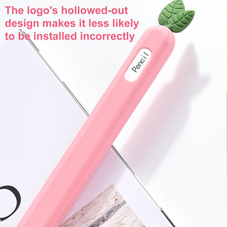 غطاء قلم ستايلس سيليكون مقاوم للانزلاق بنقشة فواكه وخضروات من XDcase، لقلم Apple Pencil Pro / 2