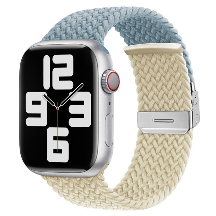 xDfind Buckle-fastening Stitching Braided Nylon Watch Band, For Apple Watch 42 / 44 / 45 / 46 / 49mm, For Apple Watch 38 / 40 / 41 / S10 42mm