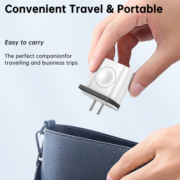 XL-16 شاحن متعدد الوظائف 3 في 1 بقوة 20W USB + Type-C لوظيفة الشحن اللاسلكي لساعة آبل، قابس: قابس أمريكي