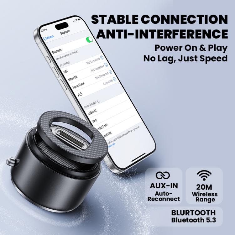 A5 Multifunctional Magnetic Phone Holder Bluetooth Speaker, A5 (Black), A5 (Dark Blue)