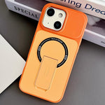 Skin-Feel TPU Hybrid PC Magnetic Phone Case with Kickstand, For iPhone 15, For iPhone 14, For iPhone 14 Pro, For iPhone 14 Pro Max, For iPhone 13 Pro Max, For iPhone 13 Pro, For iPhone 13