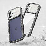 Wave Twisting Star Diamond Shockproof Electroplate TPU Phone Case, For iPhone 17 Pro Max, For iPhone 17 Pro, For iPhone 17, For iPhone 16 Pro Max, For iPhone 16 Pro, For iPhone 16